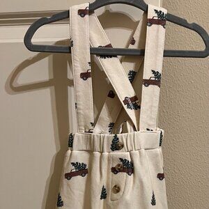 Baby Sprouts - Christmas Truck Suspenders/Overalls